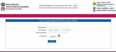 NEET UG 2023 exam city allotment released @ neet.nta.nic.in; Direct link here