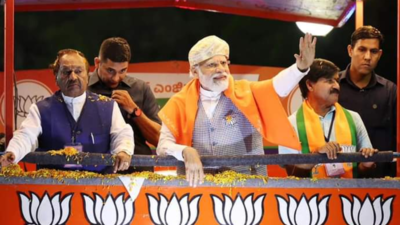 PM Narendra Modi holds mega roadshow in Mysuru, wraps up two-day whirlwind election tour of Karnataka