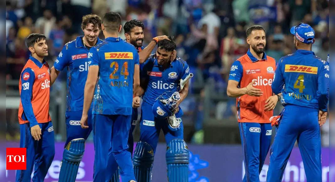 MI vs RR Highlights: Tim David late fireworks overshadows Yashasvi Jaiswal ton as Mumbai Indians pip Rajasthan Royals for fourth win | Cricket News – Times of India