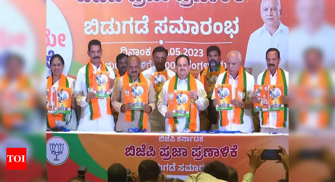 Karnataka Bjp Election Manifesto Bjp Releases Manifesto For 2023 Polls Heres What Party 