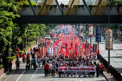 On May Day, Workers Rally For Better Labour Conditions - Times Of India