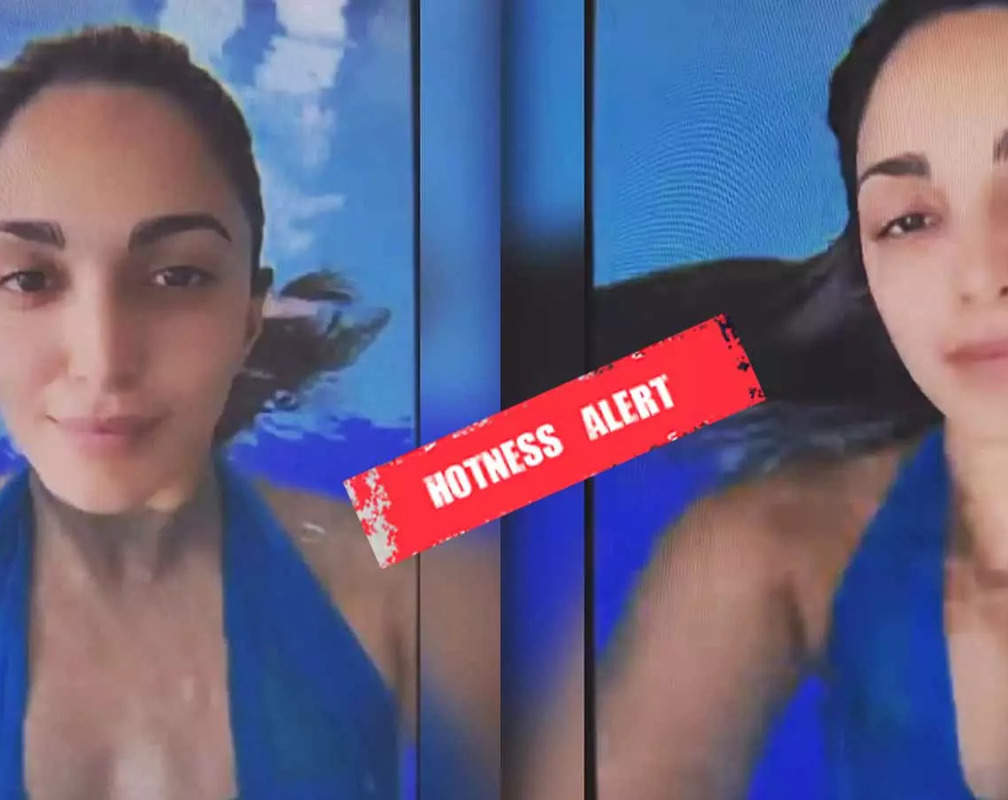 
Hotness alert! Kiara Advani beats the heat in a pool, actress' look in BLUE swimwear goes viral
