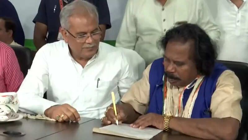 Chhattisgarh: Former BJP leader Nand Kumar Sai joins congress in ...