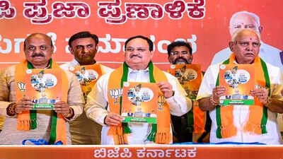 BJP's Karnataka poll manifesto promises UCC, NRC; freebies for BPL families