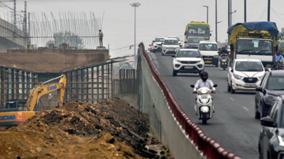 How flyover work has turned Delhi's Punjabi Bagh into choke point