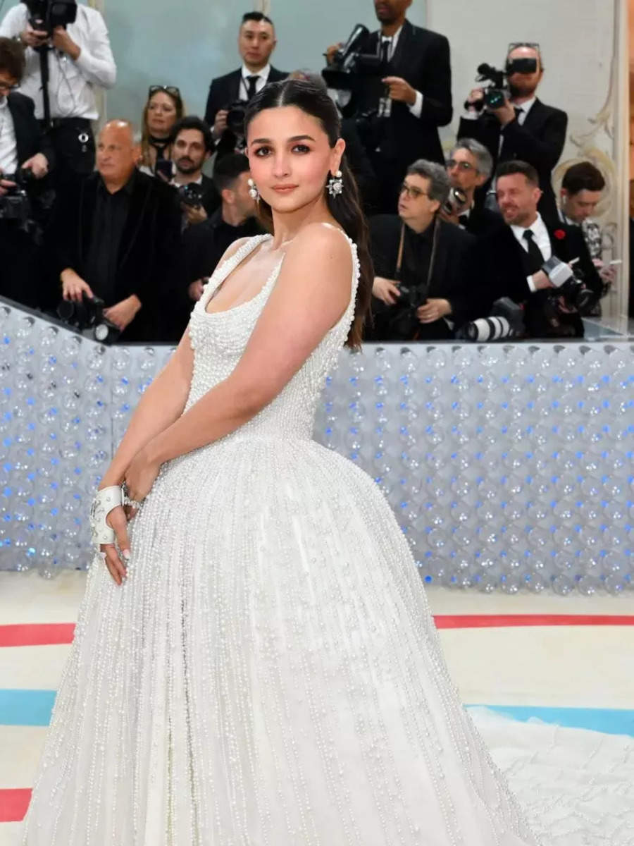 Alia Bhatt makes her Met Gala debut in a pearl white gown | TOIPhotogallery