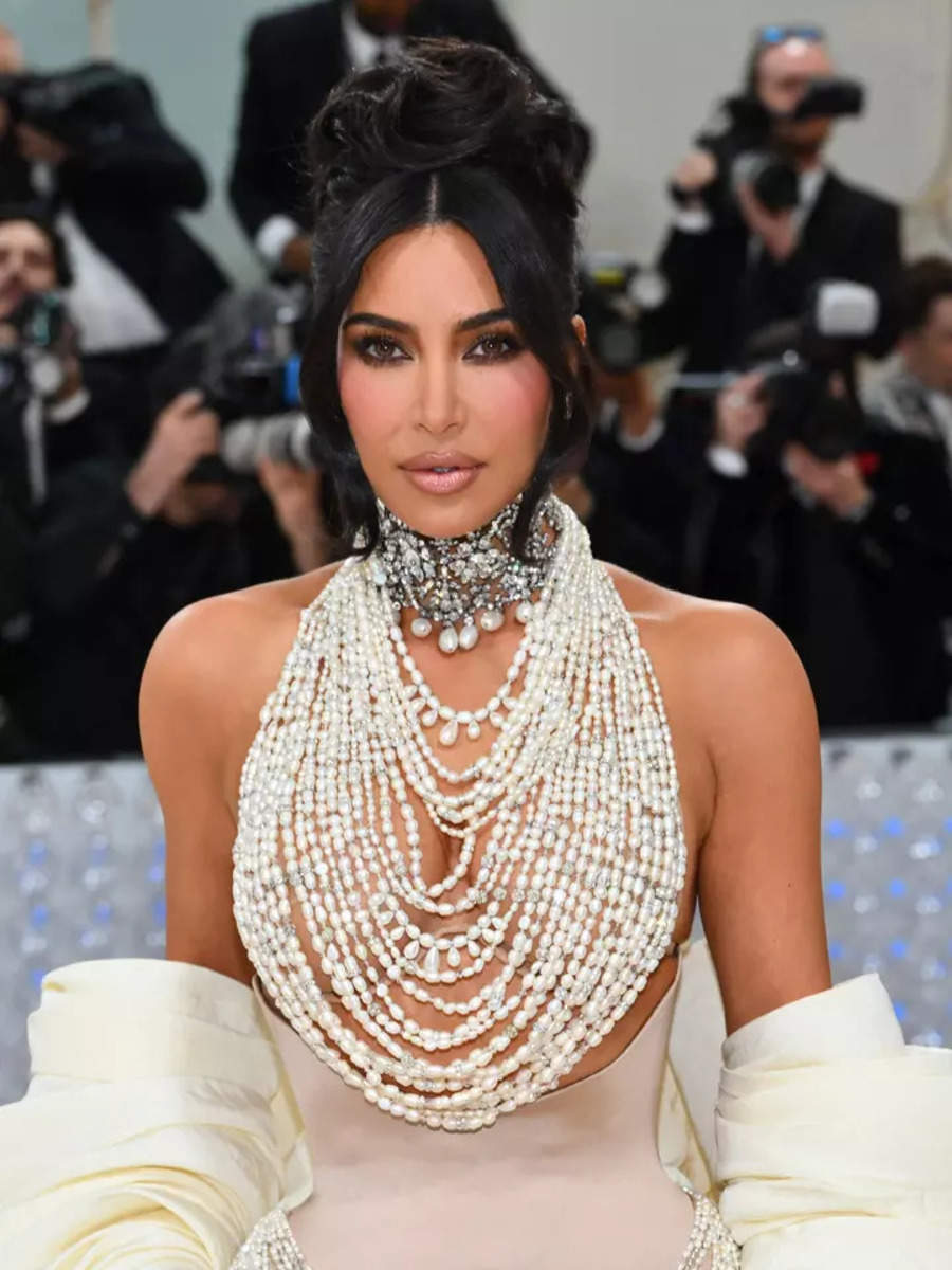 Kim Kardashian Covered Herself In 50,000 Pearls For The Met Gala