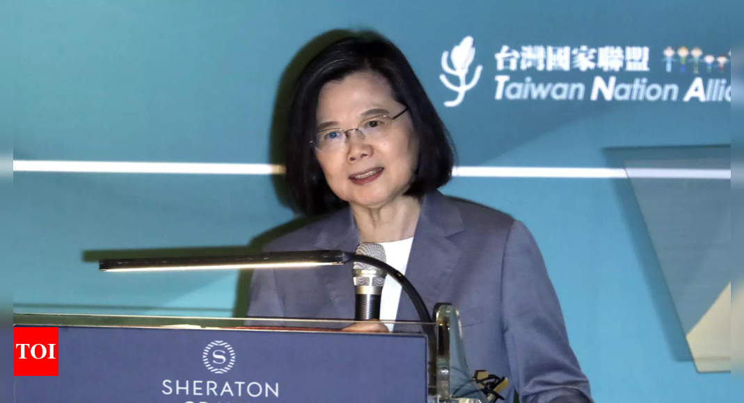 Taiwan: Taiwan’s President Tsai Ing-wen hopes to deepen US security exchanges – Times of India