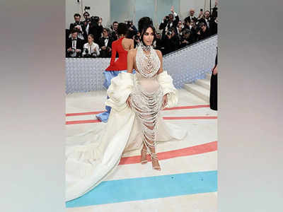 Met Gala 2023: Kim Kardashian honours Karl Lagerfeld with pearls galore