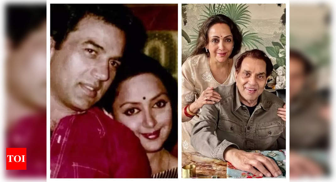 Hema Malini shares lovely photos with husband Dharmendra as the couple celebrates their 43rd wedding anniversary – See post | Hindi Movie News