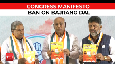 What Congress manifesto promises for Karnataka: Ban on Bajrang dal, freebies