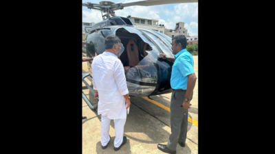Chopper carrying Karnataka Congress chief DK Shivakumar makes emergency landing at HAL airport in Bengaluru