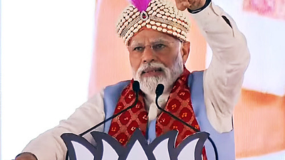 PM Narendra Modi: 'It is nation's misfortune that Congress had problem with Shri Ram and now it has problem with Jai Bajrang Bali'