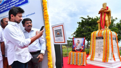 Udhayanidhi Stalin launches installation of QR codes at statues, memorials