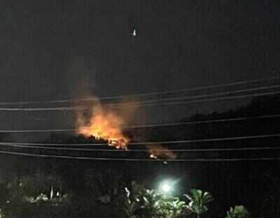 Fire on Paroda hill reappears next day