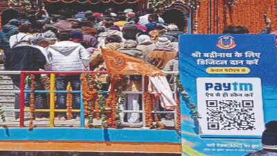 Now, Badri-Kedar temple panel says it got Rs 67 lakh via QR codes