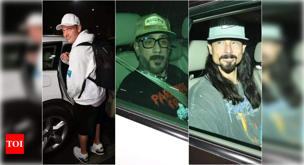 Backstreet Boys arrive in Mumbai for the DNA World Tour 2023 | Hindi Movie News – Times of India