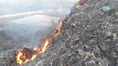 Temperature not high, but Bandhwari landfill sees 3 fires in 24 hours