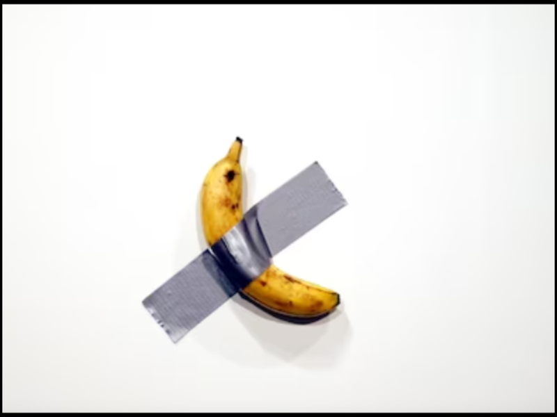 Banana Viral News Banana artwork eaten by a Seoul museum visitor!