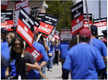 
Hollywood film and television writers on strike; demand higher pay
