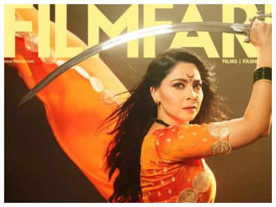 Sonalee Kulkarni shines as 'Chatrapati Tararani' on the cover of Filmfare magazine