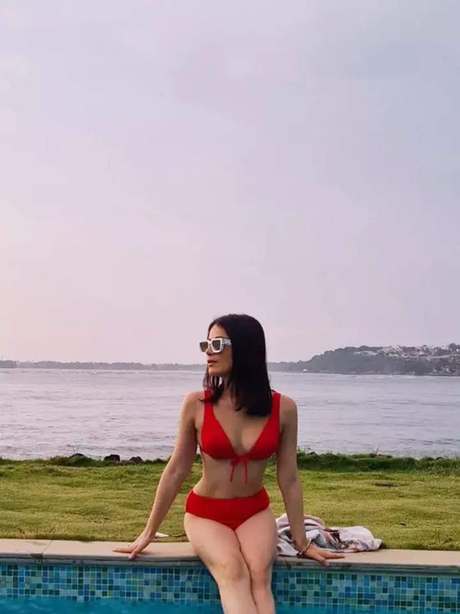 Radhika Madan Raises Temperatures In Red Bikini On Her Goa Vacation Trendradars India