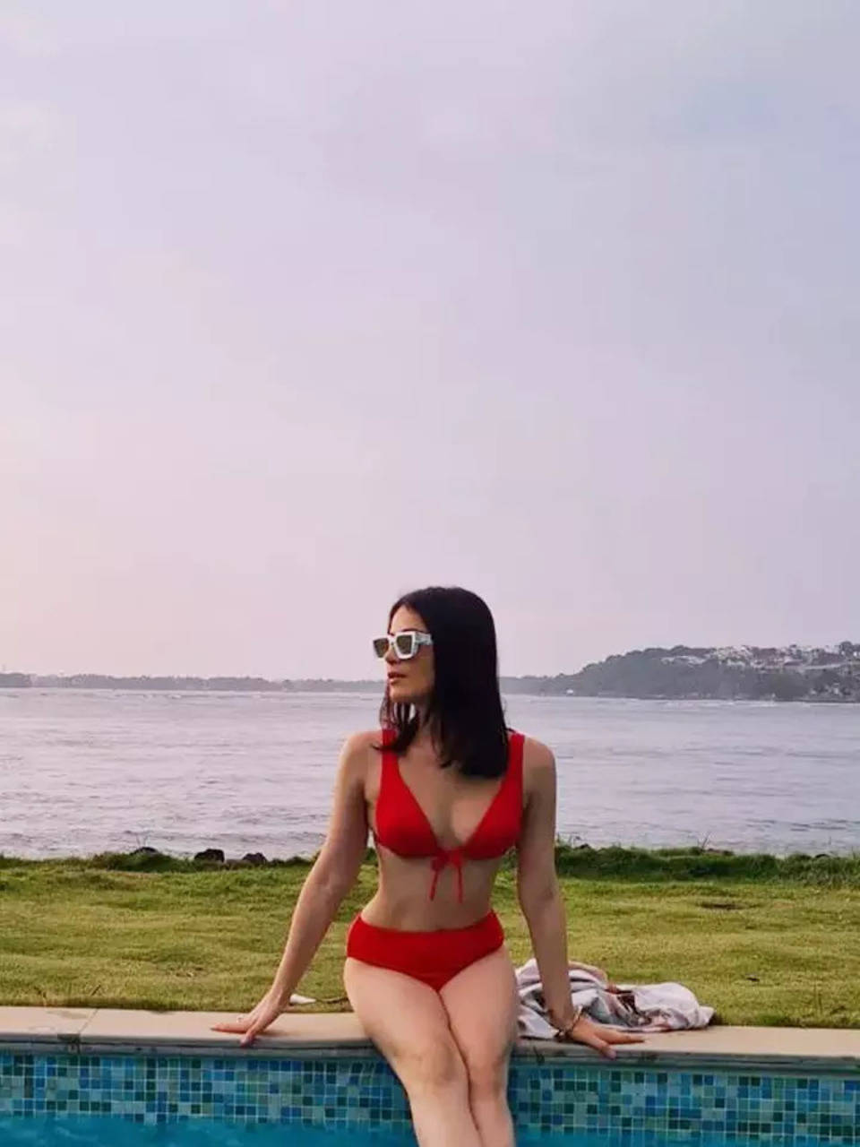 Radhika Madan raises temperatures in red bikini on her Goa ...