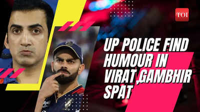 UP Police find humour in Virat Kohli and Gautam Gambhir spat