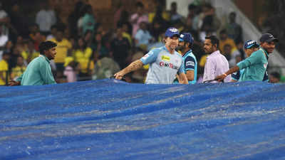 Lucknow, Chennai share points after rain halts IPL game