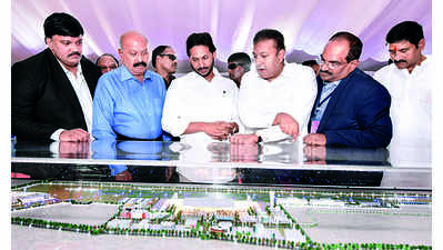 CM lays foundation stone for Bhogapuram airport