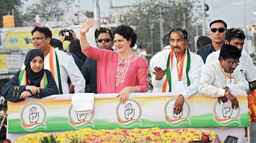 Why didn&rsquo;t omnipresent PM see graft in Karnataka? Priyanka Gandhi Vadra
