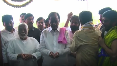 K Chandrasekhar Rao inaugurates BRS Central Office in Delhi
