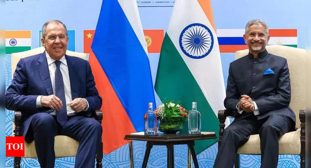 EAM Jaishankar holds talks with Russian counterpart Sergey Lavrov on sidelines SCO meet | India News – Times of India
