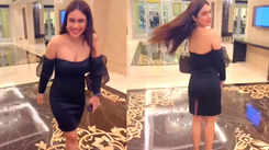 Nehhaa Malik makes heads turn in stunning off-shoulder black dress