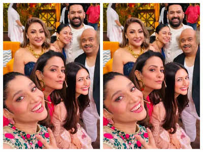 TKSS: Kapil Sharma shoots an episode with Ankita Lokhande, Divyanka Tripathi and others; calls them ‘queens of TV’