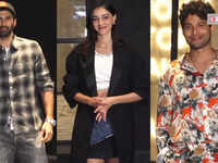 Ananya Panday's rumoured beau Aditya Roy Kapur and BFF Suhana attend 'Kho Gaye Hum Kahan' screening