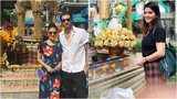 Sunny Leone and Daniel Weber offer prayers at a temple in Thailand