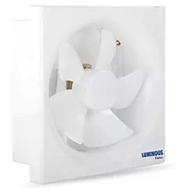 Luminous Vento Deluxe 200 mm Exhaust Fan For Kitchen, Bathroom with Strong Air Suction (White ...