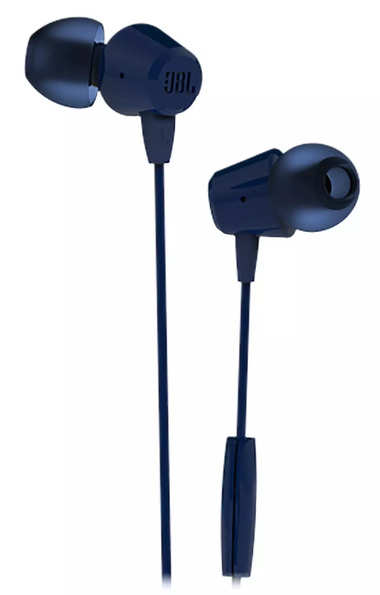 JBL T50HI JBLT50HIBLUIN In Ear Wired Earphone with Mic Blue