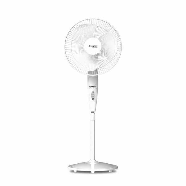 Crompton HighSpeed Torpedo 400MM Pedestal Fan(KD White) Photo Gallery