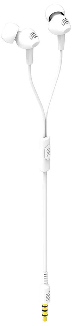 JBL C100SI In-Ear Headphones with Mic (White) Price in India ...