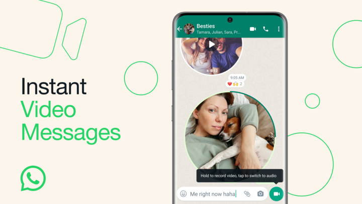 How to record and send video messages on WhatsApp