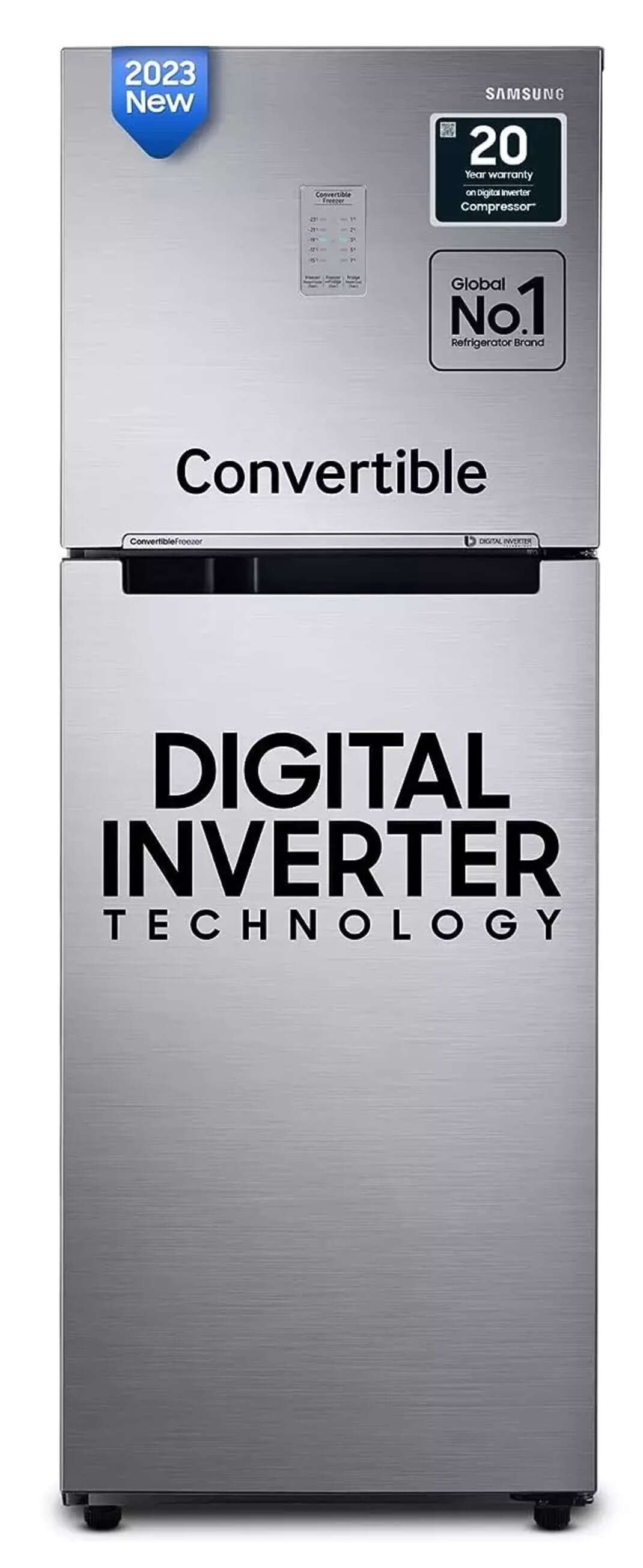 Compare Samsung Double Door 236 Litres 3 Star Refrigerator RT28C3733S8