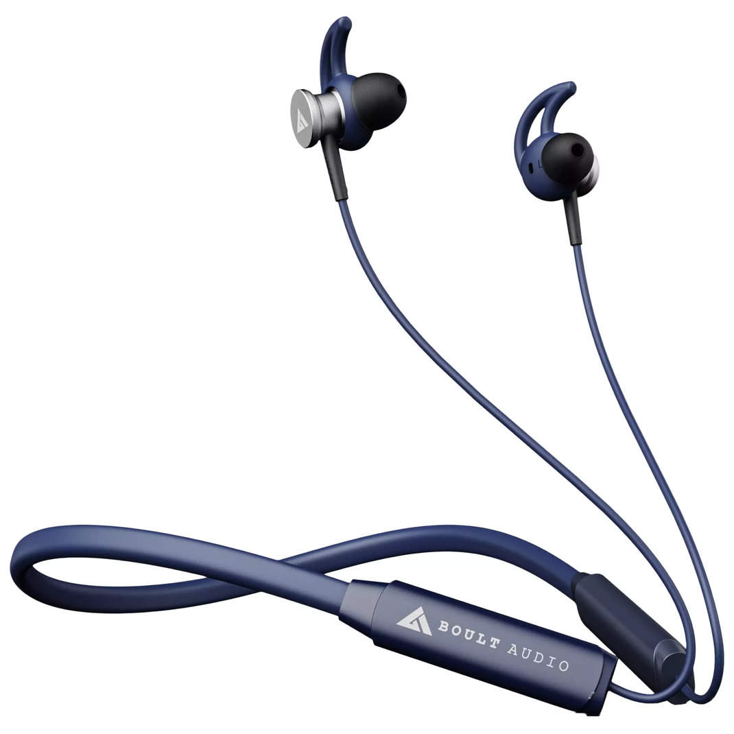 Compare Boult Audio Probass Eqcharge Neckband With Environmental Noise Cancellation Blue Vs