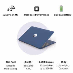 Reliance JioBook 11 NB1112MM(BLU) Laptop Mediatek MT 8788 Octa Core/4GB ...