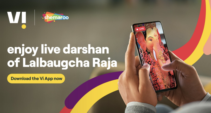 Vi to live stream darshan of Lalbaugcha Raja, Dagduseth Ganapati via Vi Movies & TV app