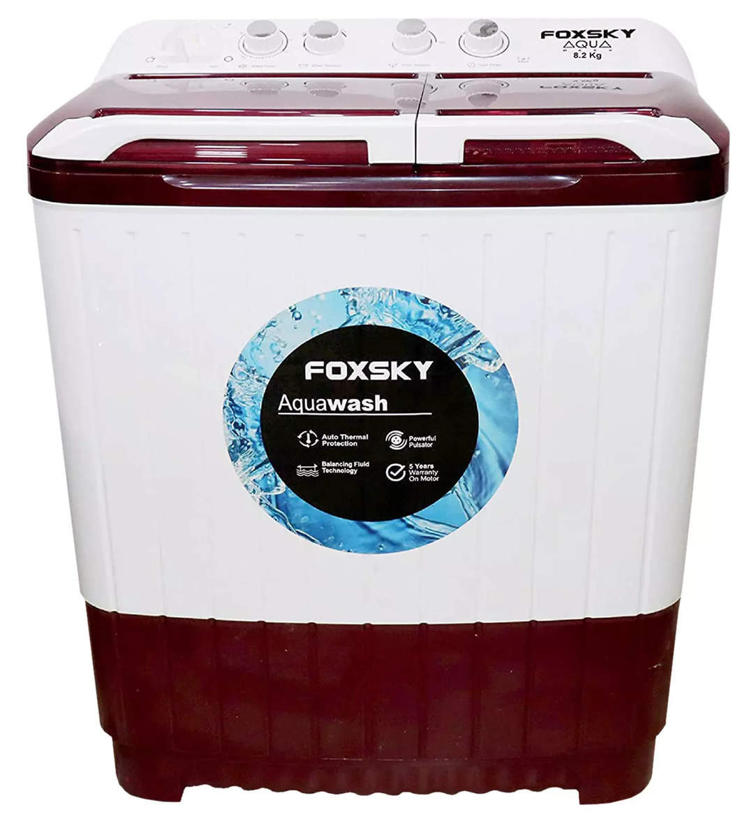 Compare Foxsky Aqua Wash 8.2 Kg 5 Star Semi Automatic Top Load Washing ...