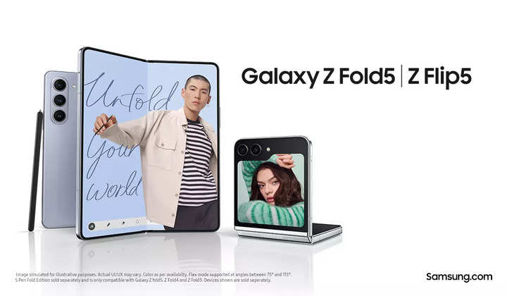 A new era of foldables? Meet the 5th generation Galaxy Z Fold5 from Samsung, rocking a Snapdragon chipset for Galaxy, an expansive 7.6-inch screen & a UI that fuels productivity!