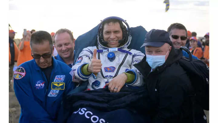 NASA astronaut, cosmonauts stuck in space for over a year return to Earth