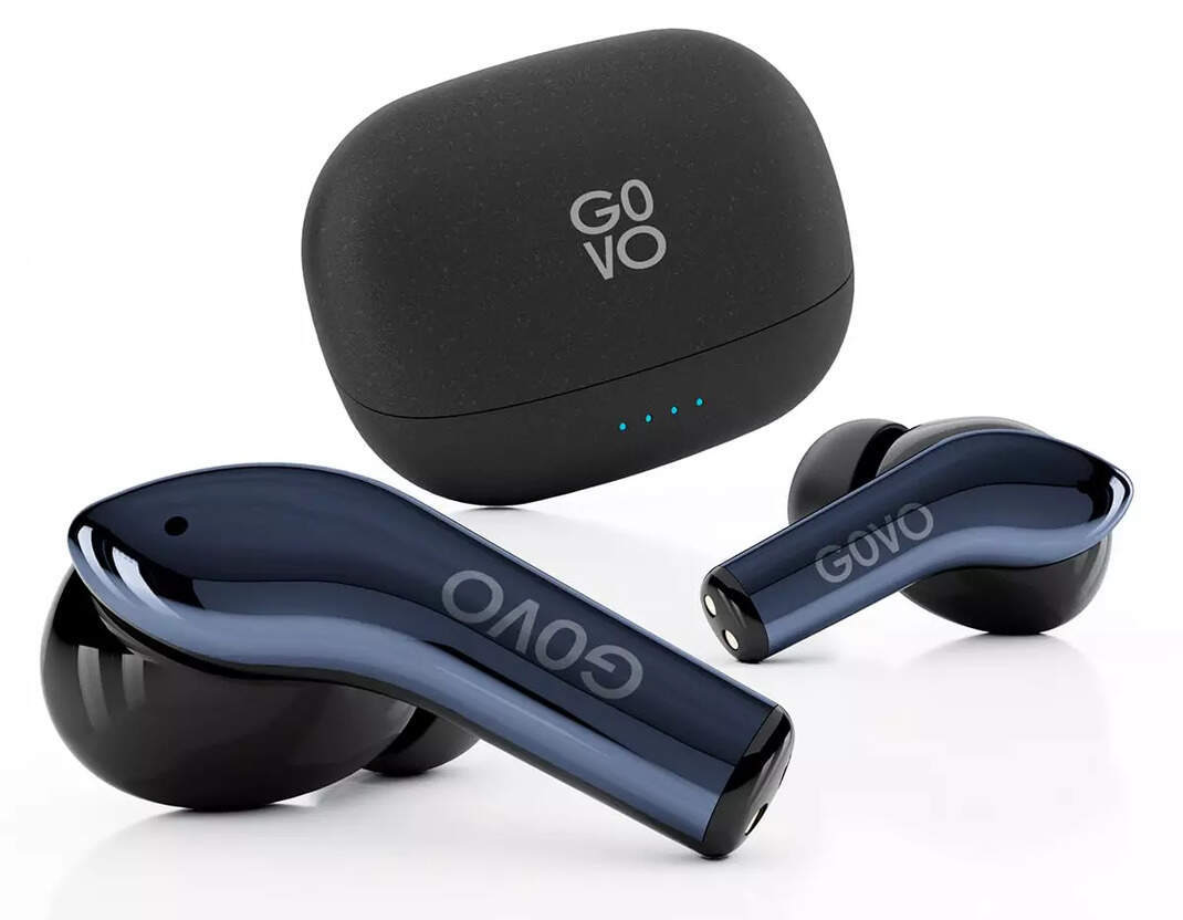 Compare GOVO Gobuds 945 Chromex Bluetooth v5.3 InEar Wireless Earbuds with Quad Mic ENC